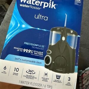 Waterpik Ultra Water Flosser Black with 10 Pressure Settings in black